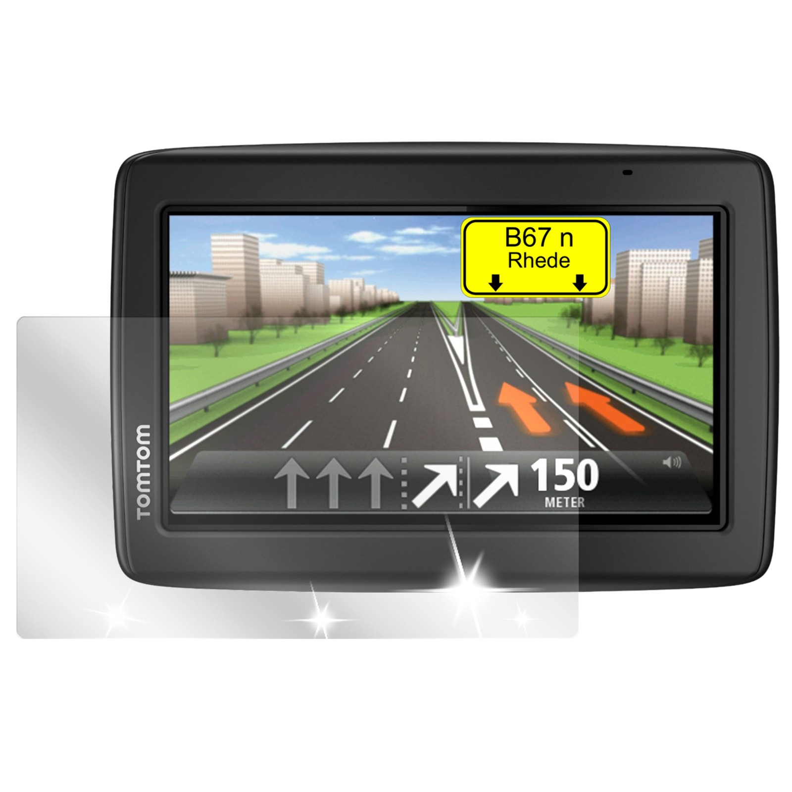 2x TomTom Via 135 M Schutzfolie klar Displayschutzfolie ...