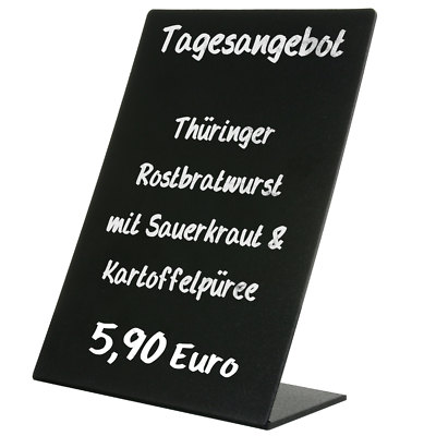 Kaufdeinschild T Aufsteller T Stander Tischaufsteller Werbeaufsteller Menukarte Acryl Beidseitig A6 Speisekartendisplays Systemgastronomieausrustung Zubehor