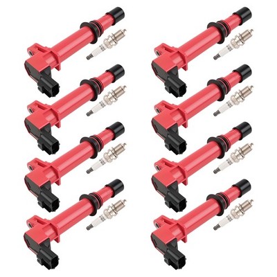 8x Coil Pack + Iridium Spark Plug for 05-07 Dodge Dakota 4.7L V8 56028138AF