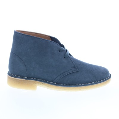 Ботинки Clarks Desert Boot 26156691 Женские синие замшевые ботинки Desert на шнуровке 9