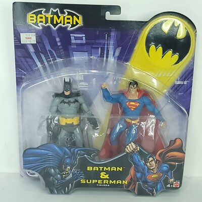 2003 Mattel Batman & Superman 2-Pack Figure Set. 6'' Figures - New Factory Sealed