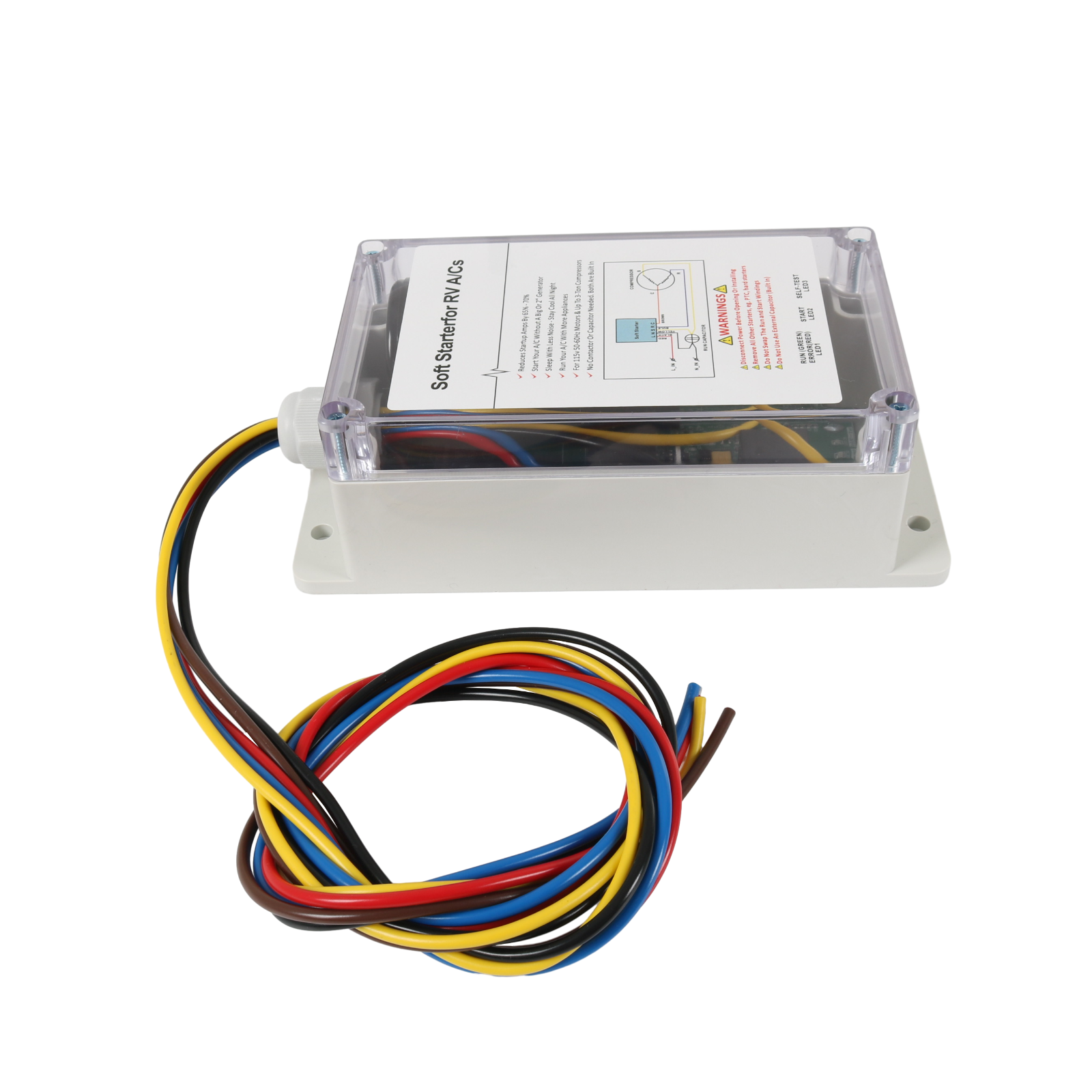 A/C Soft Starter Smart Control Kit Enables Easy Start an A/C & Appliances on RV