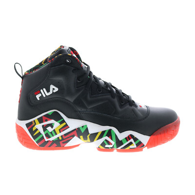 

Fila MB 1BM01264-041 Мужские черные кожаные спортивные баскетбольные кроссовки на шнуровке, Черный, Fila MB