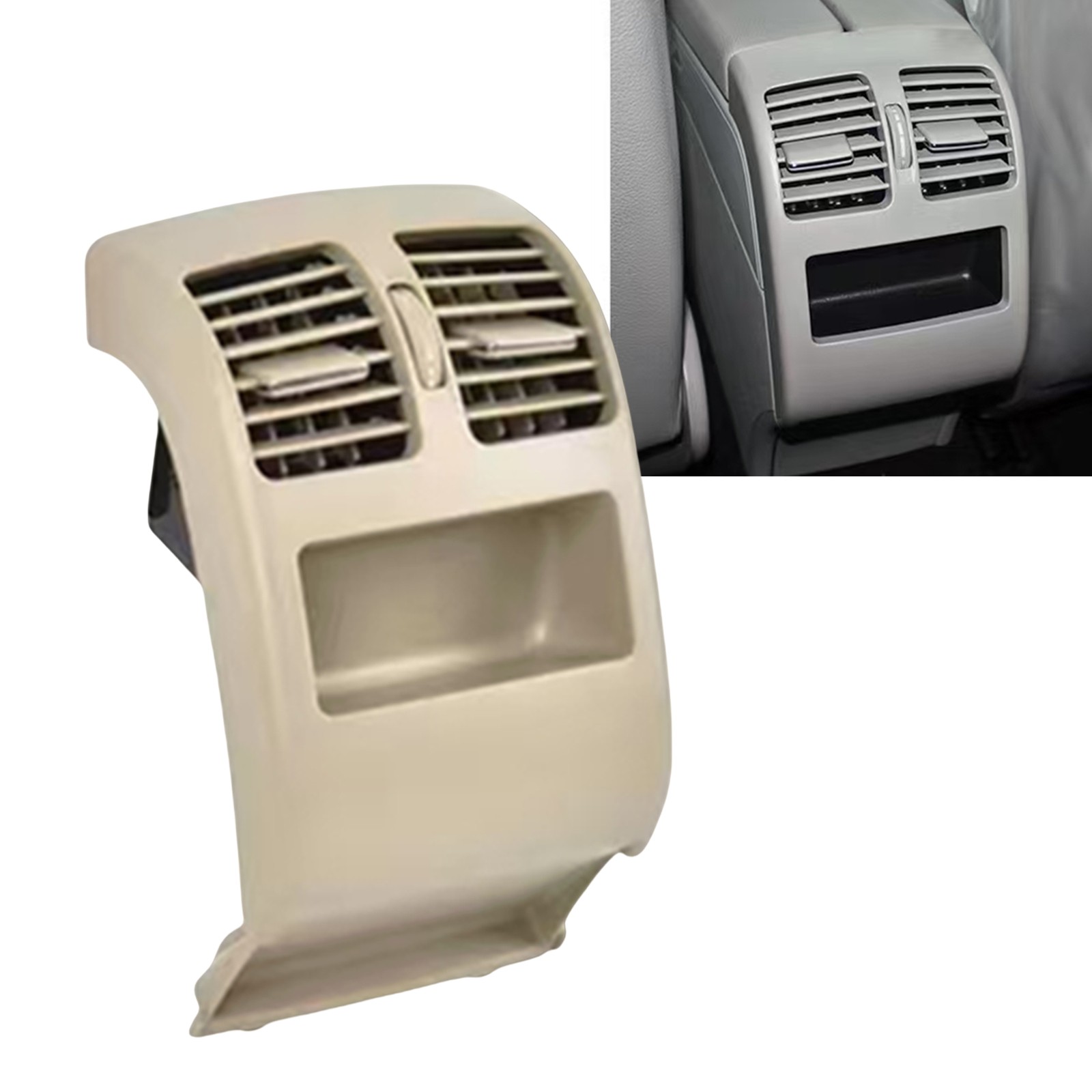 2048304354 Car Beige Rear A/C Air Vent Panel Assembly For Benz