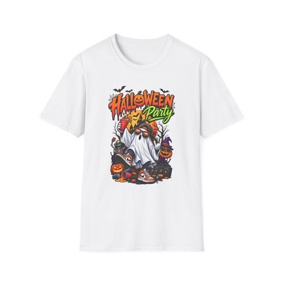 Halloween Party graphic T-Shirt | Jack-o-Lantern ghosts, bats & candy