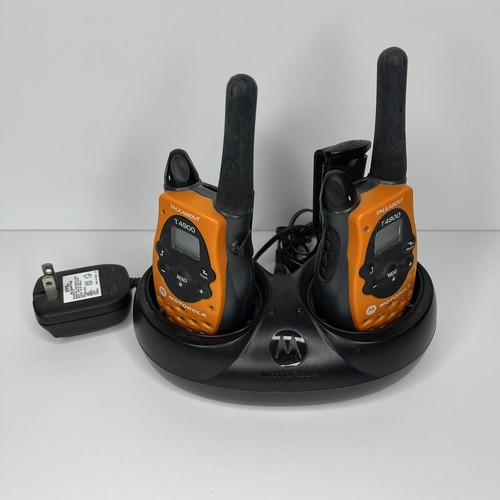 Two Way Radios Orange & Charger *read