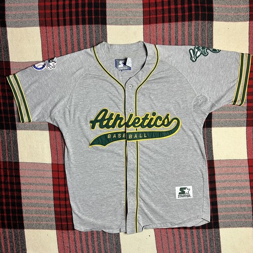 MLB Athletics 90sスタジャン　Lサイズ Vintage 90s MLB Delong Oakland Athletics A's Satin Baseball