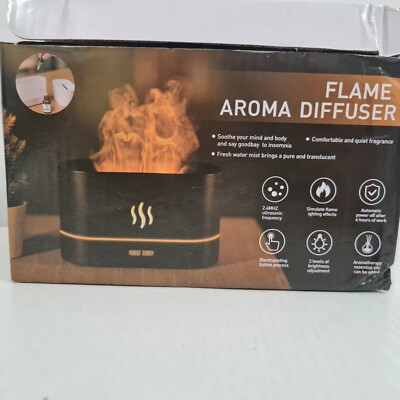 Cute Aroma Volcano Fire Flame Diffuser Humidifier For Aromatherapy Essential Oi