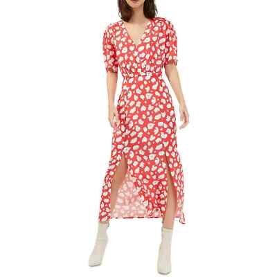 French Connection Women's Aimee Abstract-Print Midi Dress Size US 8 NWT $138.