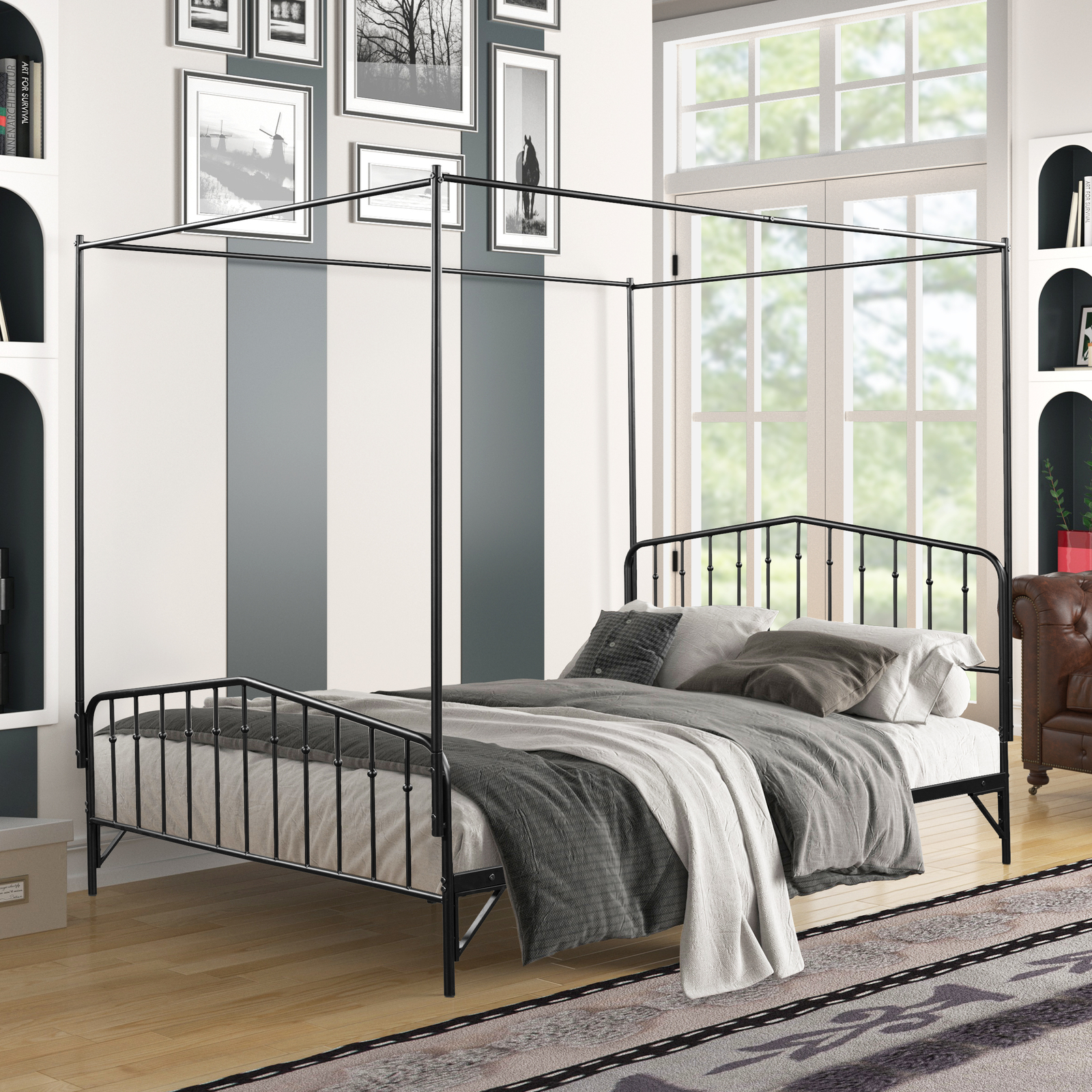 4 Corner Post W/ Headboard & Footboard