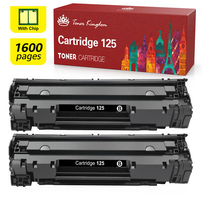 2 PK High Yield 125 Toner Cartridge for Canon ImageClass LBP6000 LBP6030w MF3010