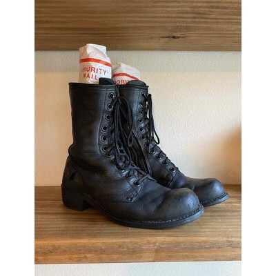 Womens Size 11-11.5 Black Leather Vintage