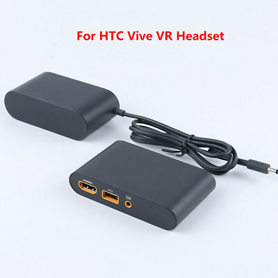 VR Headset Virtual Reality Link Box with Power Adapter Cable Wire For HTC Vive