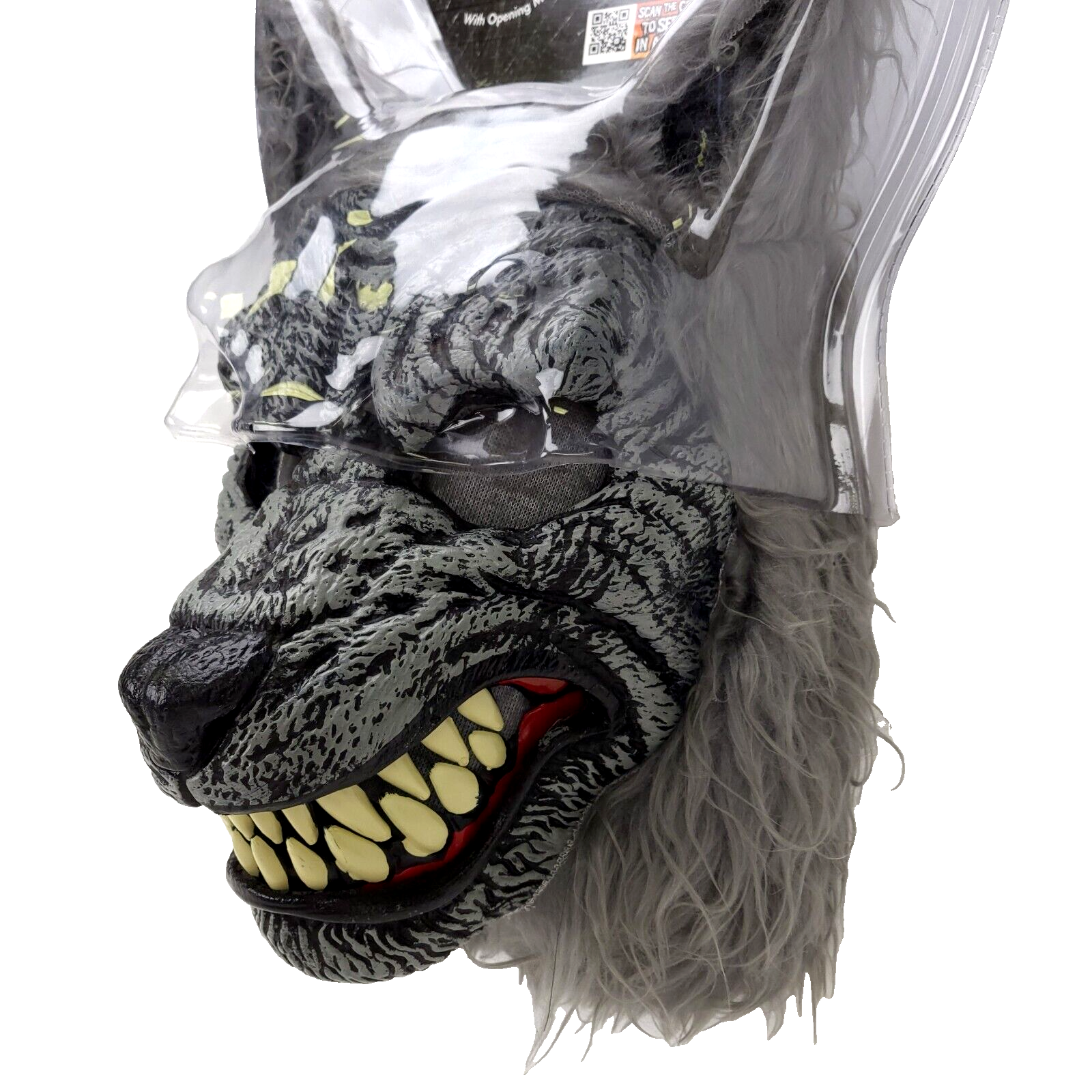Wolf Maske Für Erwachsene – Halbgesicht, PU-Schaum, 25,4x21,6 Cm, Mit Elastischem Band, Für Halloween & Cosplay