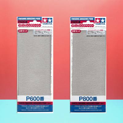 Tamiya Finishing Abrasives Sandpaper [87055 P600 87056 P800] 2 pcs set i