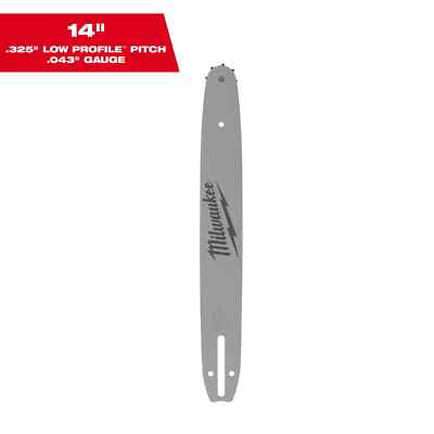 Milwaukee 49-16-2745  Top Handle Guide Bar 14'', 0.325'' LOW PROFILE Pitch, 0.043''