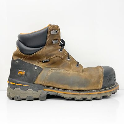 

Мужские рабочие ботинки Timberland Pro Boondock 6 92615 коричневые с композитным носком, размер 13 M, Коричневый, Boondock