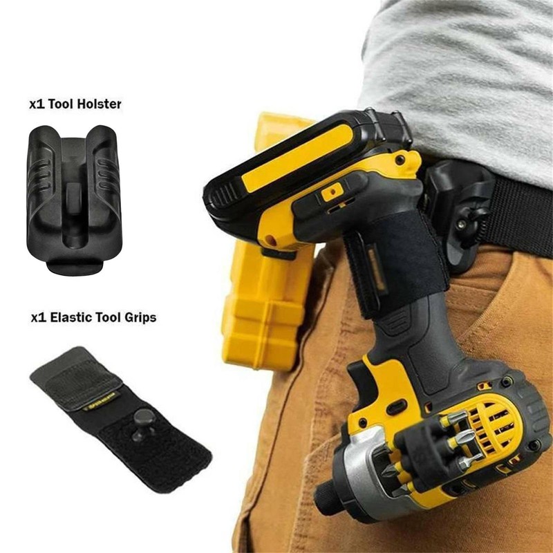 Tool Holster Hammer Power Drill Pouch Clip On Tool Belt Holder For Men
