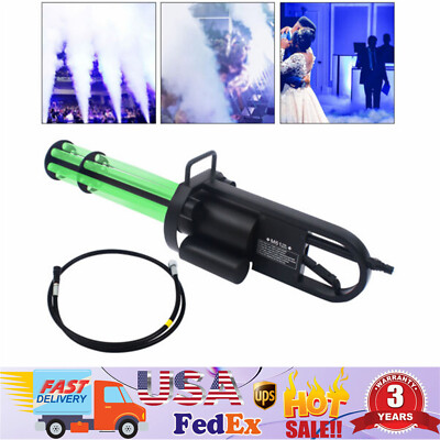 Multicolor LED CO2 Gun Fogger Cannon Jet Machine Night Club Bar DJ Smoke Gun USA
