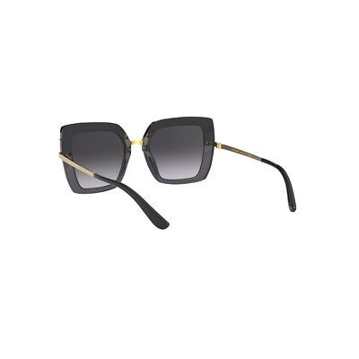 Pre-owned Dolce & Gabbana Dolce And Gabbana Dg4373 32468g Top Black Dg4373 Square Sunglasses Lens Categor In Gray