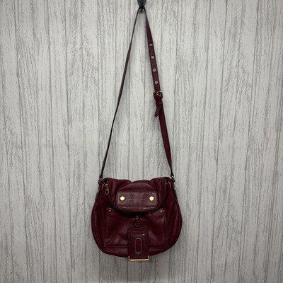 Womens Marc By Marc Jacobs Natasha Burgundy Leather Bag EUC 
