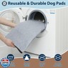 Washable Pee Pads for Dogs, 39x39 Reusable Puppy Pads with Fast Absorbent, Waterproof Reusable Pee Pads for Whelping, Traing, Incontinence and Potty, 3 Pack, White Grey.