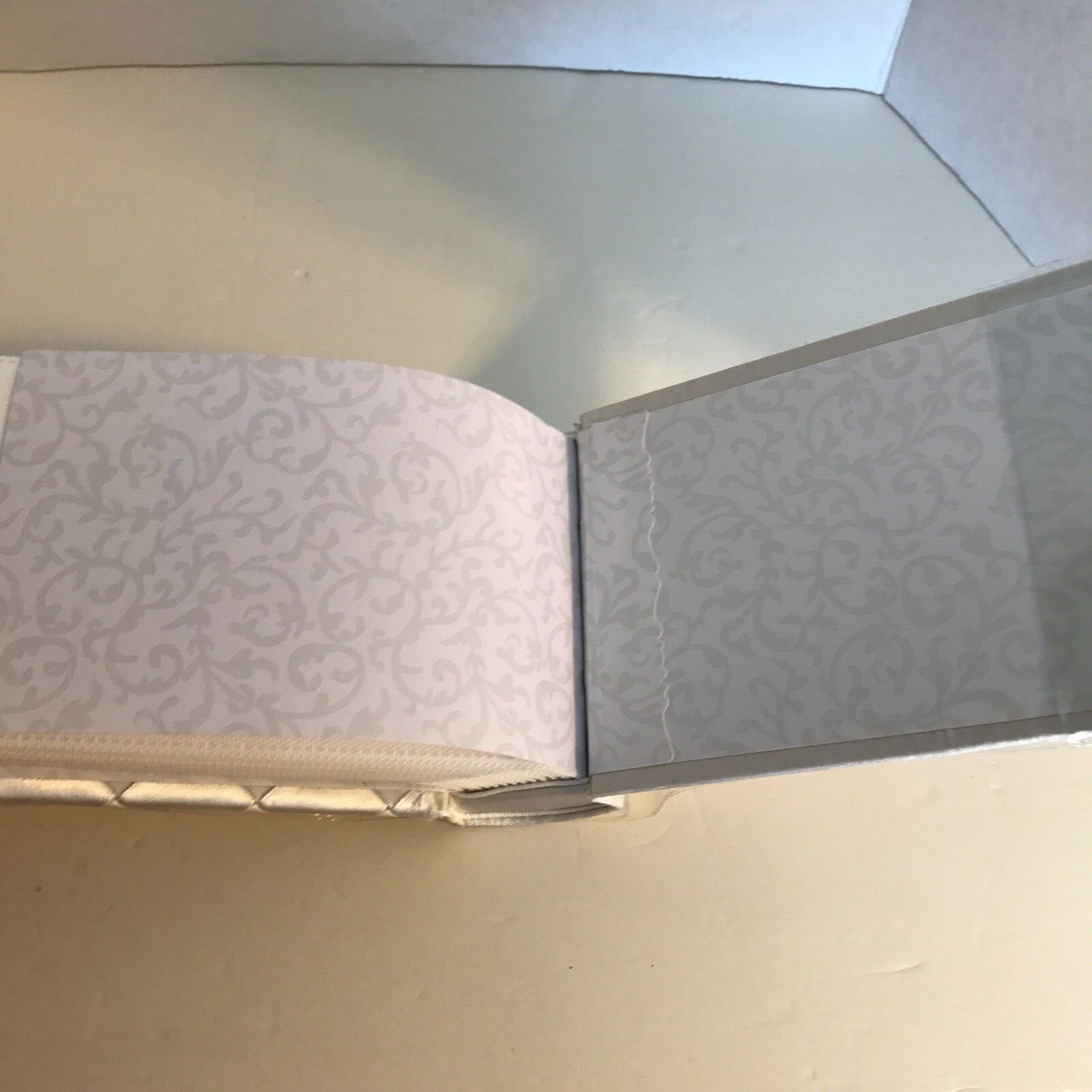 Fabric Diamond Ribbon Wedding Photo Album with Pearls 40 Pages 4 in X 6 in New