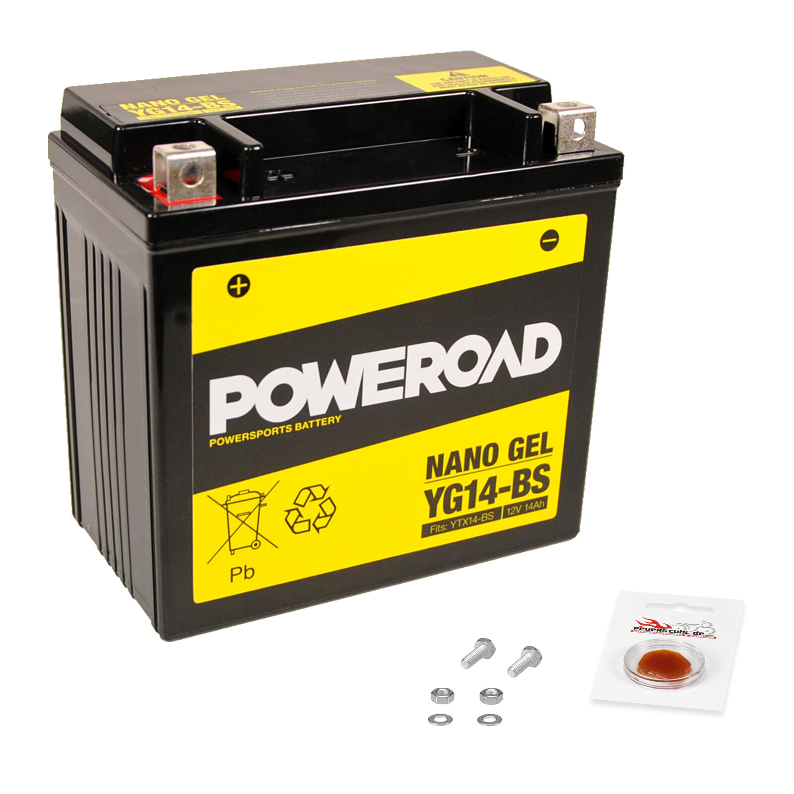 AXCELL Batterie 12V YTX14-BS GEL (für: Honda XRV 750 Africa Twin RD07