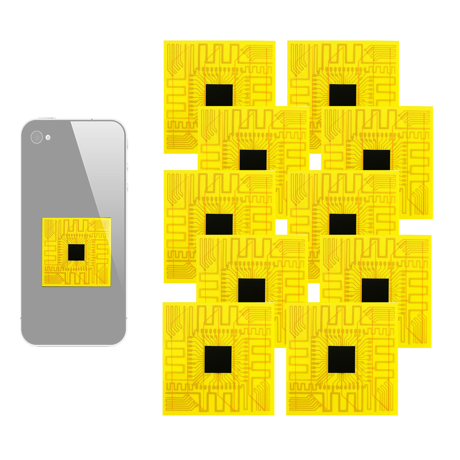 10pcs Cell Phone Signal Enhancement Antenna Booster Safeguard Stickers Signal