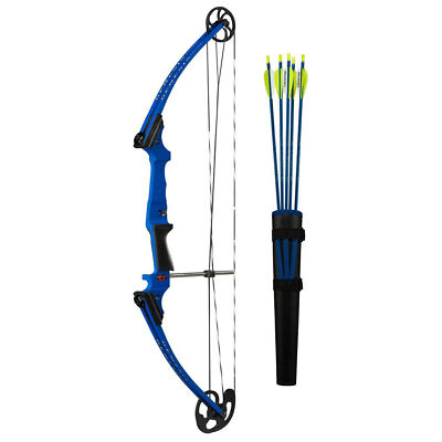 Genesis Original Lightweight Archery Compound Bow/Arrow Set, Right Handed, Blue