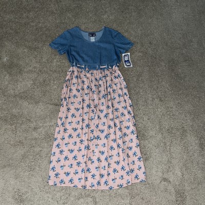 NWT Vintage True Blue Denim Short Sleeve Dress 