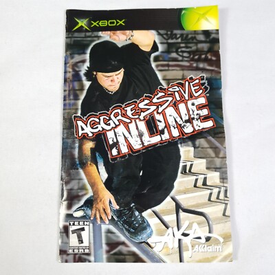 Aggressive Inline Microsoft XBOX Instruction Manual Only