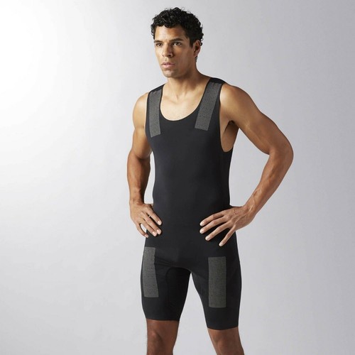

[B47061] Мужское боди Reebok RCF Crossfit Singlar x Kevlar - черный, Многоцветный