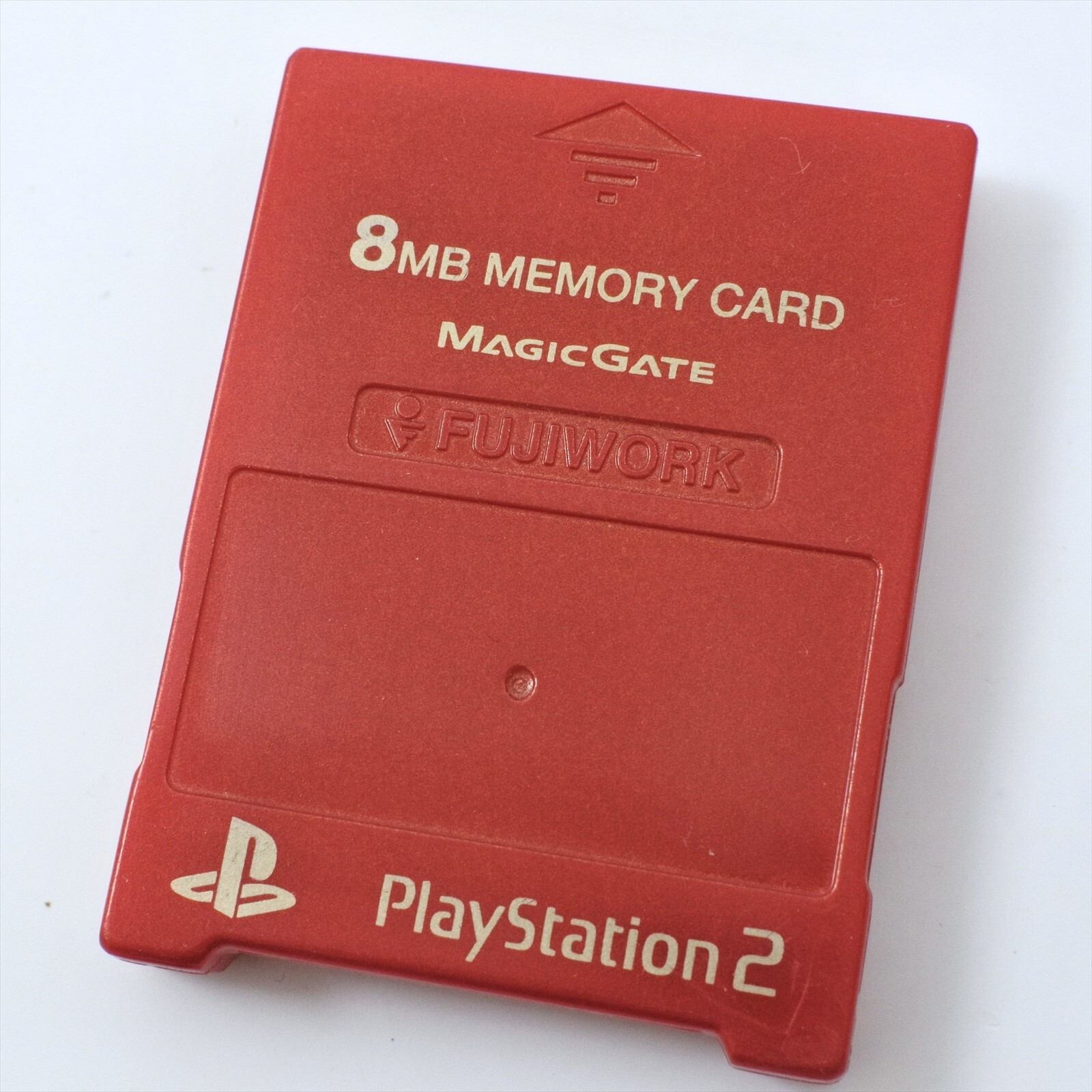 PS2 Memory Card 8MB Fujiwork RED Memory King Playstation 2