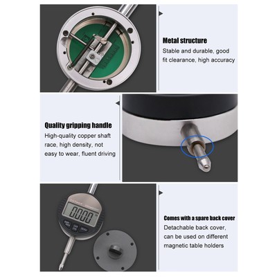 Digital Indicator Dial Test Gauge Electronic Depth Measurement Probe 0-12.7mm JJ