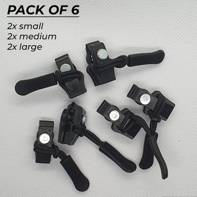 FIX A ZIPPER Universal Repair Kit 3 Sizes Zip Fixer Slider Clip Replacement