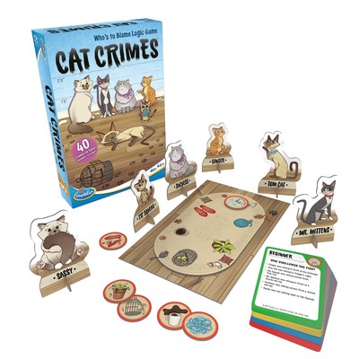 ThinkFun Cat Crimes Brainteaser - Engaging Logic Game for Kids and Adults | D...