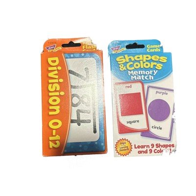 TREND FLASH Cards Division 0 - 12 Shapes & Color Memory Match