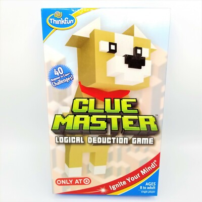 Thinkfun Clue Master Logical Deduction Game Reasoning 40 Challenges NEW