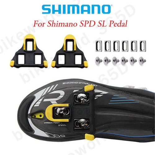Tacchette Bici Compatibili Shimano SPD-SL - Per Pedali Bloccanti Da Corsa, MTB E Indoor, Gialle, Antiscivolo - Foto 10