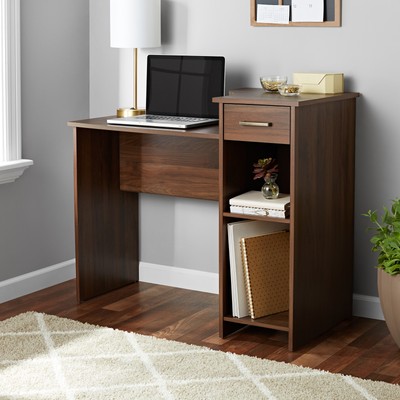 Student Desk With Drawer Canyon Walnut Finish 42666035422 Ebay