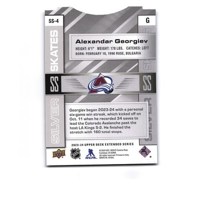 2023 Upper Deck Extended #SS-4 Alexandar Georgiev Silver Skates