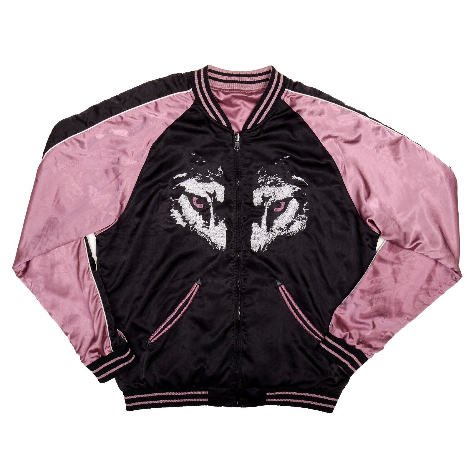 Diesel Wolf Reversible Satin Sukajan Embroidered Jacket J Diesel Wolf Reversible Satin Sukajan Embroidered Jacket J