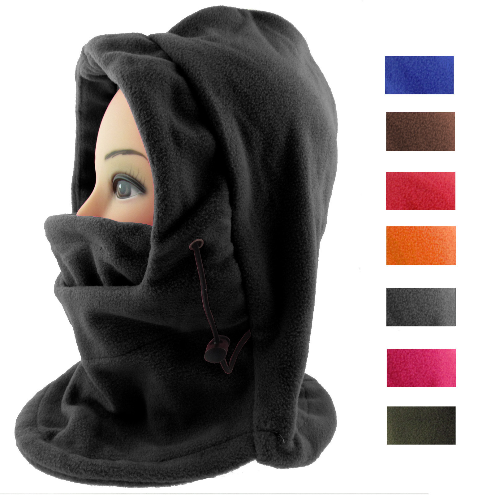 Damen Herren Schalmütze Wind-und Staubschutzmaske Skimaske Sturmhaube Fleece