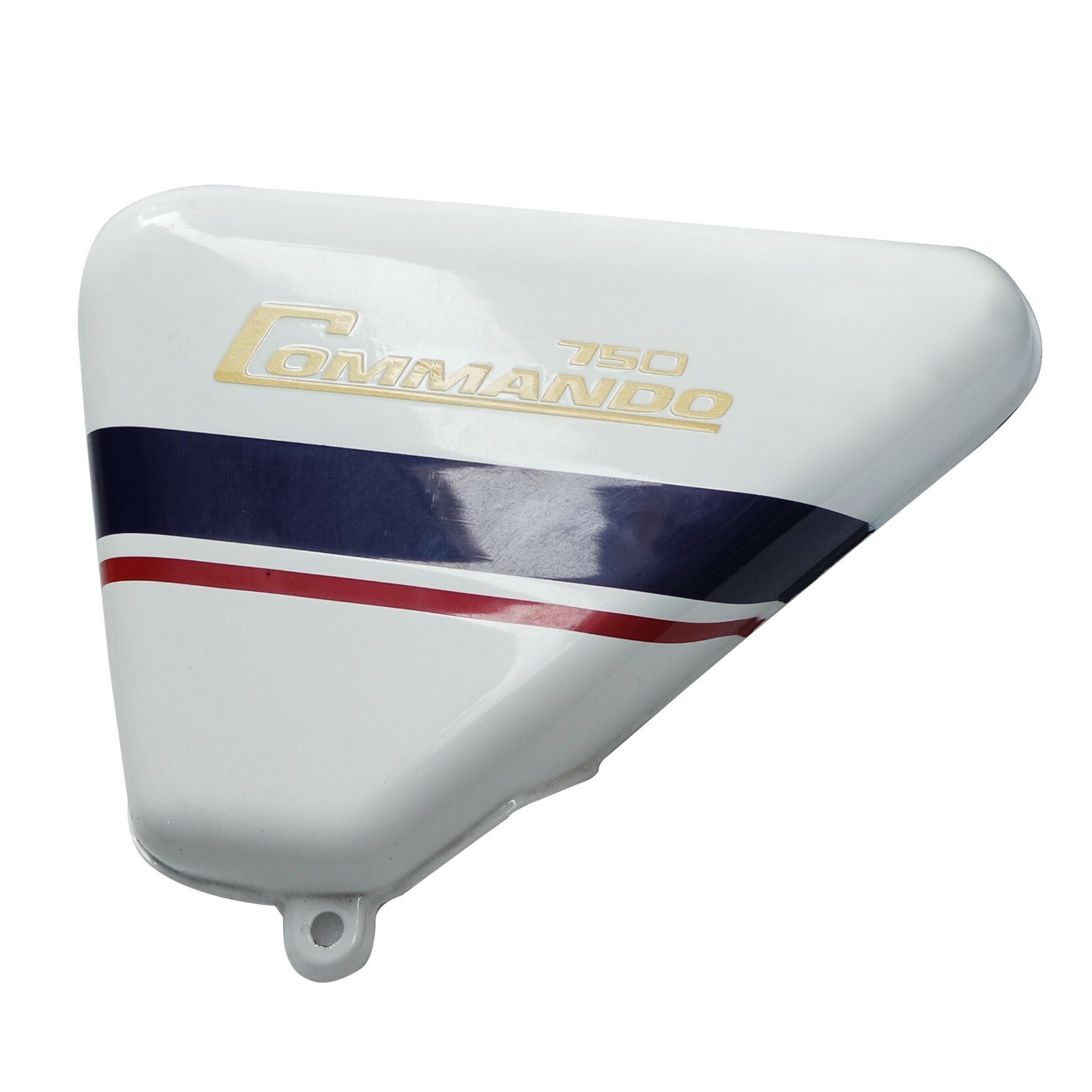 For Norton Commando Roadster 750 Logo White Painted Side Panel Set  