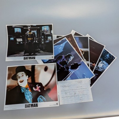 DC COMICS BATMAN 89 LOBBY CARD SET OF 8 JOKER KEATON NICHOLSON BASSINGER BURTON