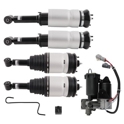 4X Federbein Vorne Hinten + Kompressor for Land Rover Discovery LR3 LR4 L319