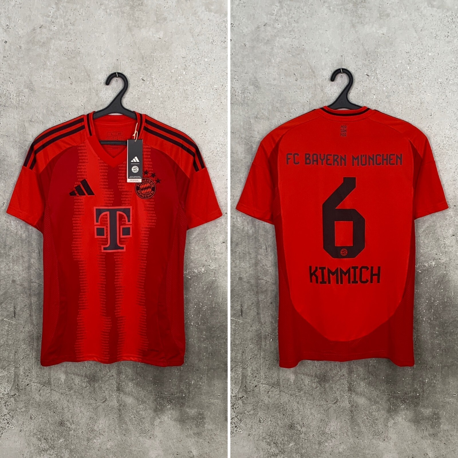 BAYERN MUNICH 2024 2025 HOME FOOTBALL SHIRT #6 KIMMICH