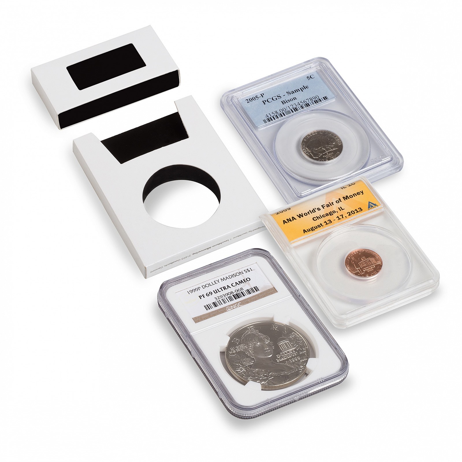10 Coin Slab Protectors Intercept Shield Full Covers Certified Graded