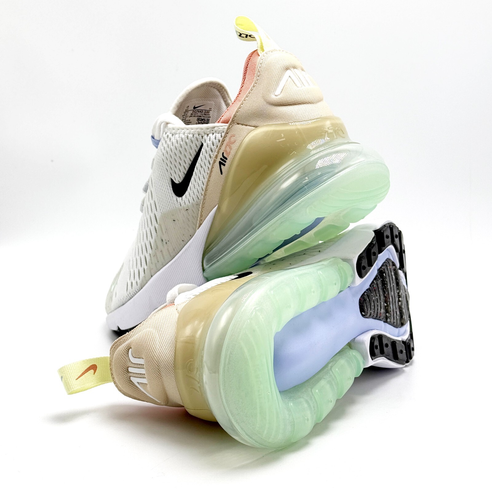 NEW* MEN Nike AIR MAX 270 White / Sanddrift (DQ7642 100), Sz 8.0